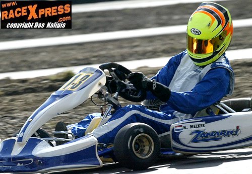 Nigel Melker naar zege in ICA Juniors